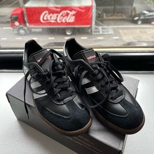 Adidas Samba Leather Black White